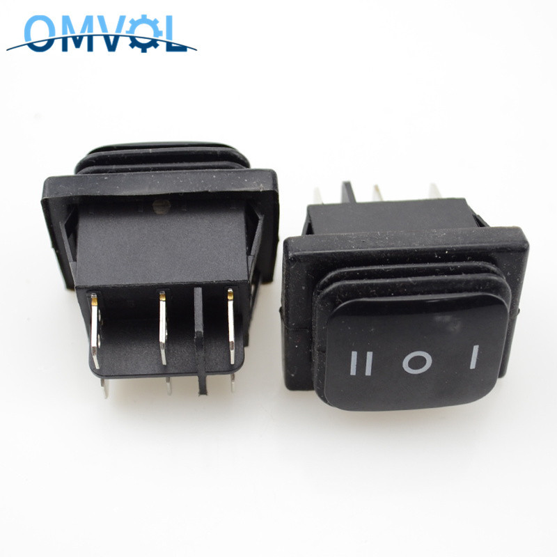 1 PC Hetkeline (sisse)-välja- (sisse) Veekindel 6-kontaktiline klahvlüliti 3 asendiga lukustus SISSE-VÄLJA-SEES DSDT