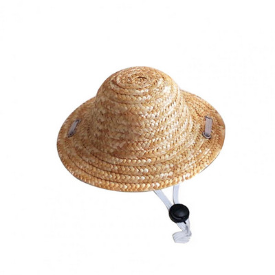 Lihtsalt kasutatav lemmiklooma õlgkübar hingav loominguline reguleeritav Mehhiko müts, kaasaskantav käsitsi valmistatud suvine lemmiklooma päikesemüts õues kasutamiseks