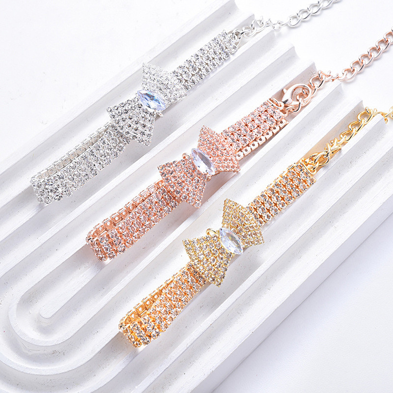 Mačka Ogrlica Potrepštine za kućne ljubimce Ogrlica za pse Mašna Kristalna mačka Ogrlica za pse Ogrlica Princess Party Nakit za kućne ljubimce Pribor za kućne ljubimce