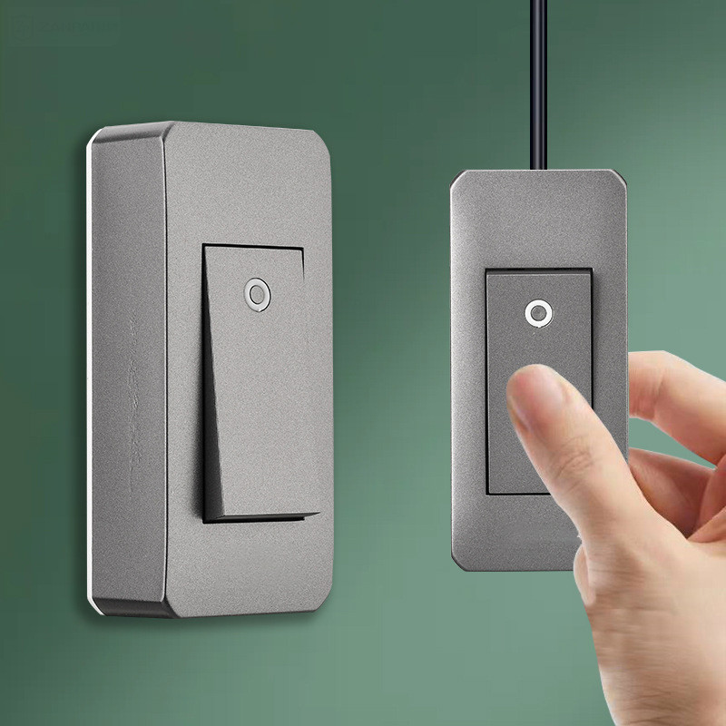 1 grupa 2 smjera Prekidač za površinsku montažu Žica za vješanje Instalacija Uz krevet On/Off Kontrolna lampa Siva/bijela/zlatna ploča Zidni prekidač za svjetlo