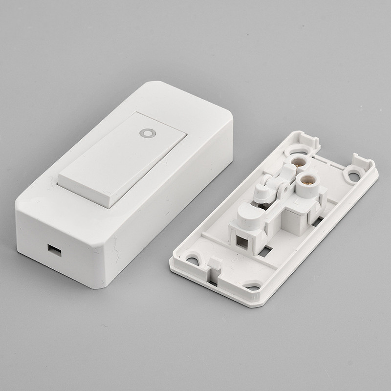 1 grupa 2 smjera Prekidač za površinsku montažu Žica za vješanje Instalacija Uz krevet On/Off Kontrolna lampa Siva/bijela/zlatna ploča Zidni prekidač za svjetlo