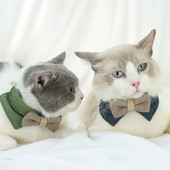 Mačka Pas Bibs Šal Ovratnik Mačka Štene Dodaci Pas Mačka Džentlmenski Šal Leptir leptir Ovratnik Leptir mašna Dekoracija odijela za zabavu