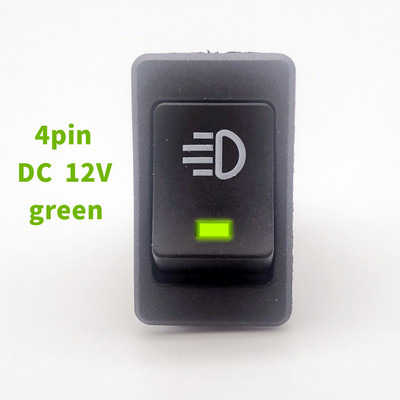 4 tk, auto udutuled, klahvlüliti, elektriseadmed koos valgustusega, ON-OFF, 4 kontaktiga, 2 asendit, 35A indikaatortuli 12 V DC