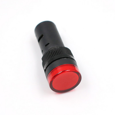 Indikatora signāllampas gaisma Ūdensizturīgs ad16-16ds 16mm AC/DC 12V 24V 110V 220V 380V Sarkans Zaļš Dzeltens Zils Balts LED spuldzes 20mA