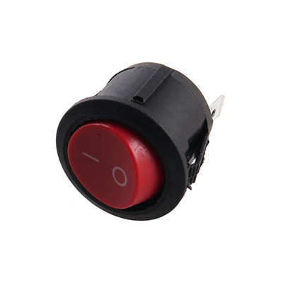 1/5/10 tk 20 mm läbimõõt must valge punane 2 kontaktiga SISSE/VÄLJA Ümar klahvlülitid 6A/250VAC 10A 125VAC plastikust nupplüliti