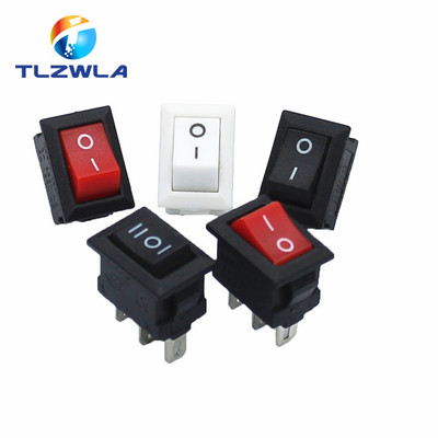 10PCS KCD11 Rocker Switch 10*15mm Mini Push Button Switch ON-OFF / ON-OFF-ON 2 pins / 3 pins 3A 250VAC / 6A 125VAC 10x15mm