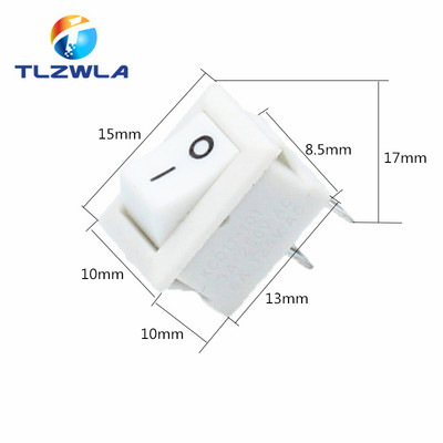 10 buc. KCD11 întrerupător basculant 10*15mm mini întrerupător buton ON-OFF/ON-OFF-ON 2 pini/3 pini 3A 250VAC/6A 125VAC 10x15mm