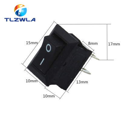 10 buc. KCD11 întrerupător basculant 10*15mm mini întrerupător buton ON-OFF/ON-OFF-ON 2 pini/3 pini 3A 250VAC/6A 125VAC 10x15mm