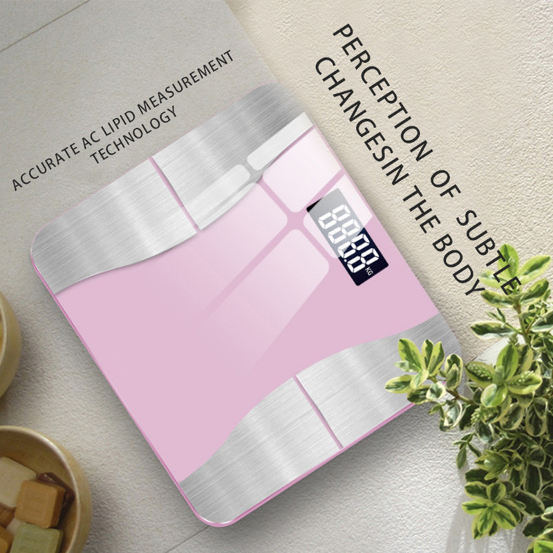 Intelligentne rasvakaal Bluetoothi kaal Intelligentne tasakaalustus Fat Body Family Garden Kaalu ja veesisalduse testimine Bascula Baño