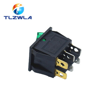 1 ΤΕΜ KCD6 16A 250V AC Rocker Switch Boat Switch 6pin With Lamp ON-OFF KCD8 20A125V AC Ο διακόπτης ισχύος