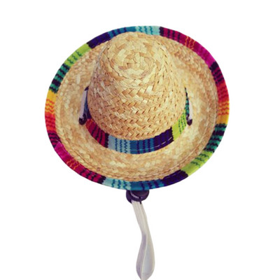 Salmu cepure suņu ķivere Suņu cepures aksesuāri ballīšu festivāls un ikdienas valkāšana klasiskās salmu foto rekvizīti Sombrero jauns