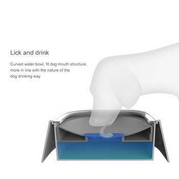 1L Αυτόματη τροφοδοσία νερού για σκύλους γάτας Πλωτό μη βρεγμένο στόμα κατά του πιτσιλίσματος Μπολ Ποτών για κατοικίδια Δοχείο ποτού για κατοικίδια