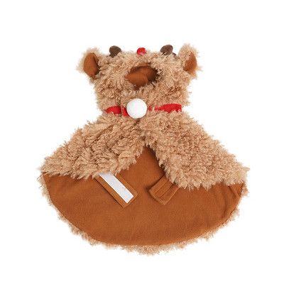 Kaķis ziemas plīša apmetnis Mājdzīvnieks Silts Biezs Ziemassvētku Apģērbs Aksesuāri Kucēns Suns Jauki Aļņa formas Apģērbi