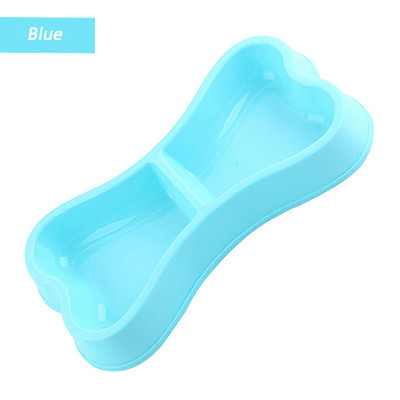 Plastične zdjele za pse Hranilica za pse u obliku bombona u obliku kostiju Zdjele s dvostrukom glavom Hranjenje kućnih ljubimaca Zdjela za hranu za putovanja Mačke Posuđe