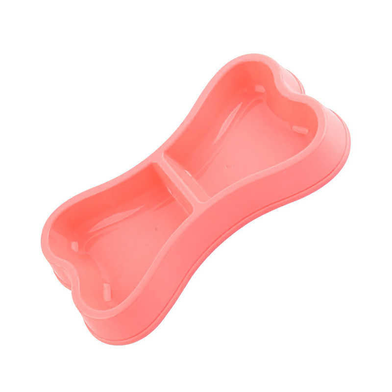 Plastične zdjele za pse Hranilica za pse u obliku bombona u obliku kostiju Zdjele s dvostrukom glavom Hranjenje kućnih ljubimaca Zdjela za hranu za putovanja Mačke Posuđe