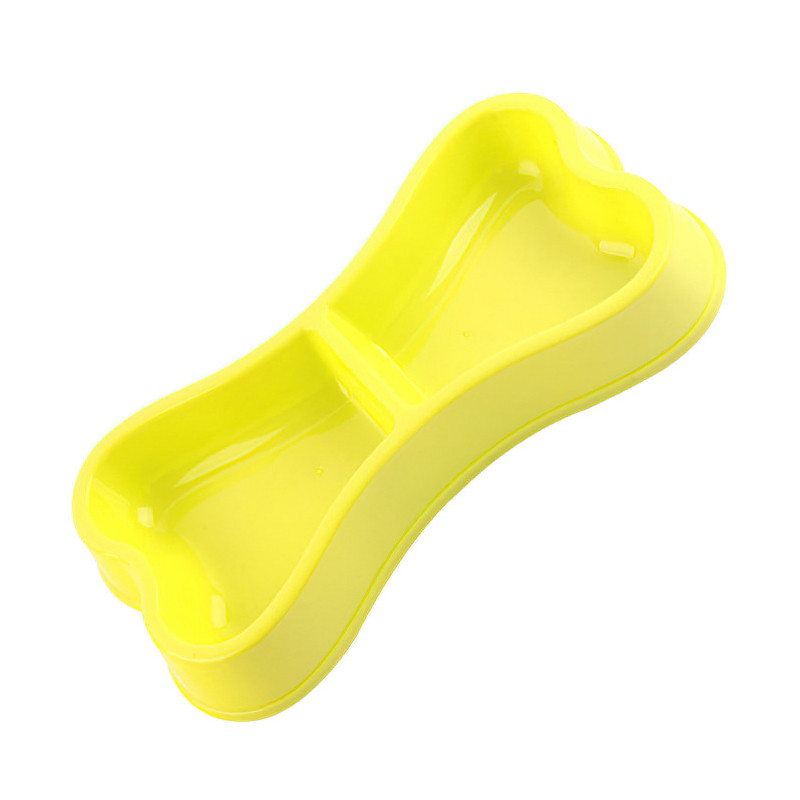 Plastične zdjele za pse Hranilica za pse u obliku bombona u obliku kostiju Zdjele s dvostrukom glavom Hranjenje kućnih ljubimaca Zdjela za hranu za putovanja Mačke Posuđe