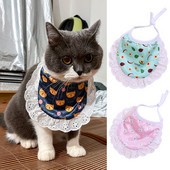 Jauka mājdzīvnieku bandana sunim kaķim Trīsstūrveida mājdzīvnieku priekšautiņi Šalle Kokvilnas mazgājamās kaklasaites Apkakle Šalle kucēnu kaķēnu aksesuāri