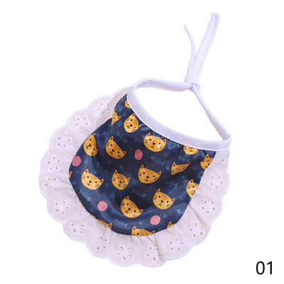 Jauka mājdzīvnieku bandana sunim kaķim Trīsstūrveida mājdzīvnieku priekšautiņi Šalle Kokvilnas mazgājamās kaklasaites Apkakle Šalle kucēnu kaķēnu aksesuāri