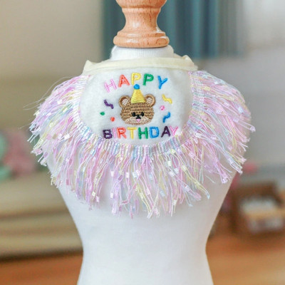 Uzorak slatke crtane svinje Mačke Bibs Ljubimci Rođendanska zabava Dress Up Puppy Kapa Set šal Ins Funny Kitten Kostim Kapa