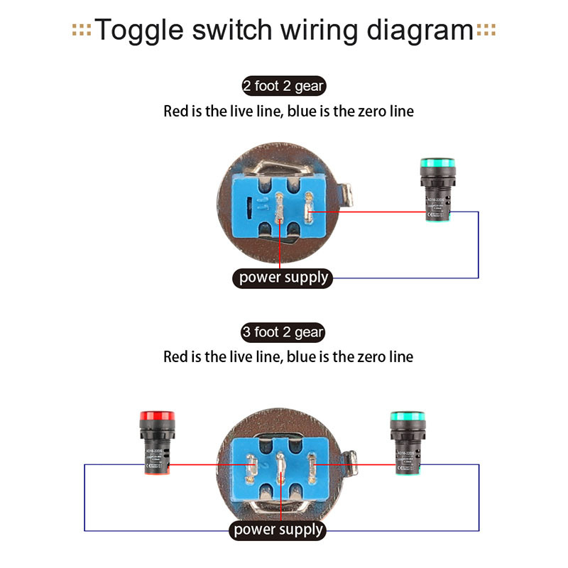 10 PCS/Lot Plavi SMTS-102/202/101 SPDT ON-OFF 3A250V-6A125V Minijaturni prekidač 2/3/6 Pin