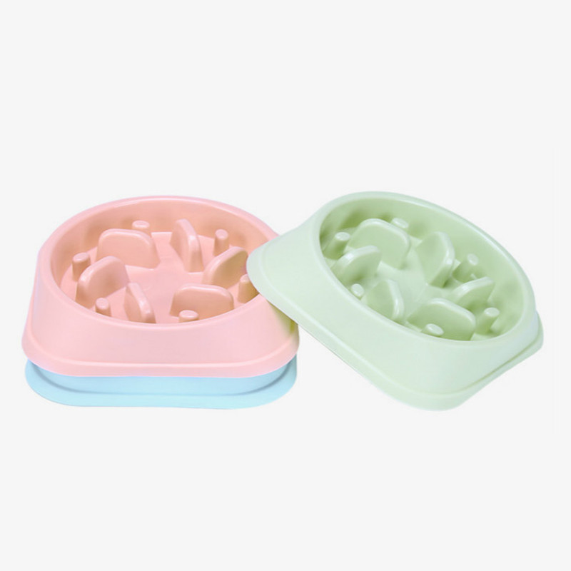 2022 Nova zdjela za pse za kućne ljubimce Slow Feeder Plastična štene protiv gušenja Mačka zdjela za jelo Tanjur za hranu protiv gutanja