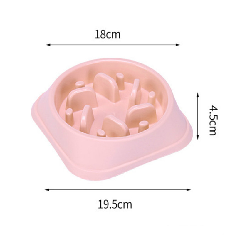 2022 Nova zdjela za pse za kućne ljubimce Slow Feeder Plastična štene protiv gušenja Mačka zdjela za jelo Tanjur za hranu protiv gutanja