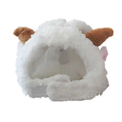 Dodaci za mačke Kapa za pse Ovčice Slatka maska za glavu Mačić Crtić Prekrasan šešir za igru