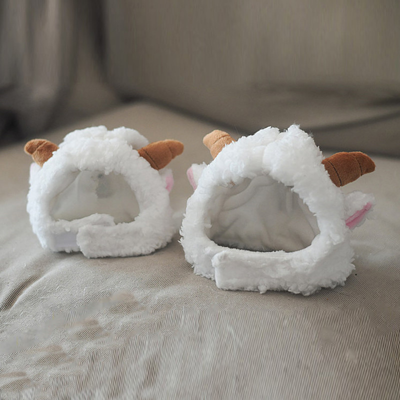 Dodaci za mačke Kapa za pse Ovčice Slatka maska za glavu Mačić Crtić Prekrasan šešir za igru