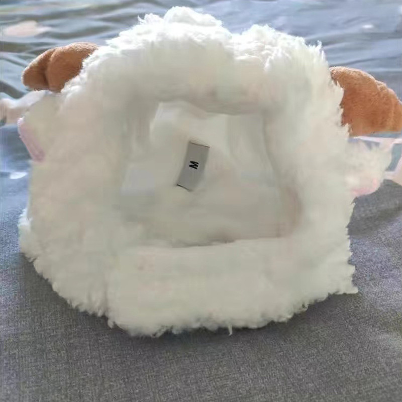 Dodaci za mačke Kapa za pse Ovčice Slatka maska za glavu Mačić Crtić Prekrasan šešir za igru