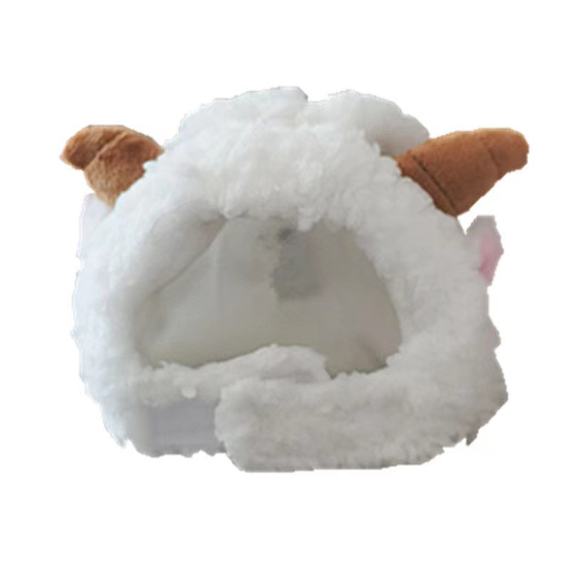 Dodaci za mačke Kapa za pse Ovčice Slatka maska za glavu Mačić Crtić Prekrasan šešir za igru