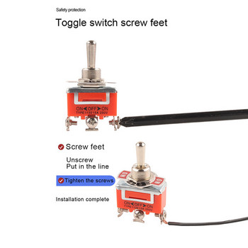 1PCS διακόπτης εναλλαγής 15A 250V 2/3/4/6 Pin 2/3 Positions Terminal ON-OFF ON-ON ON-OFF-ON 1121 1021 1321 1322 διακόπτης παλινδρόμησης