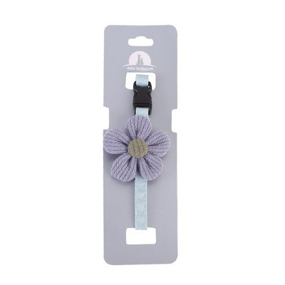 Pamučna mačka pseća ogrlica pletena cvjetna ogrlica za kućne ljubimce jednobojna sa zvonom kućni ljubimac leptir mašna mačka ogrlica štene mačić Bibs pribor za kućne ljubimce