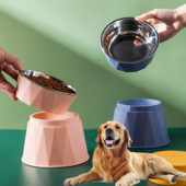 Nova zdjela za kućne ljubimce Visoke noge Zdjela za mačke Zdjela za pse Plastični štitnik za vrat protiv prevrtanja Oprema za kućne ljubimce Posuda za hranu za pse