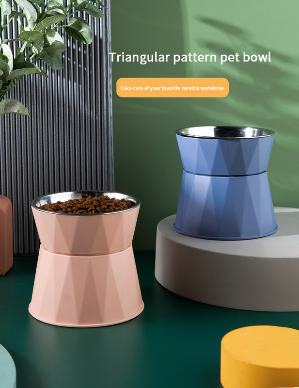 Nova zdjela za kućne ljubimce Visoke noge Zdjela za mačke Zdjela za pse Plastični štitnik za vrat protiv prevrtanja Oprema za kućne ljubimce Posuda za hranu za pse