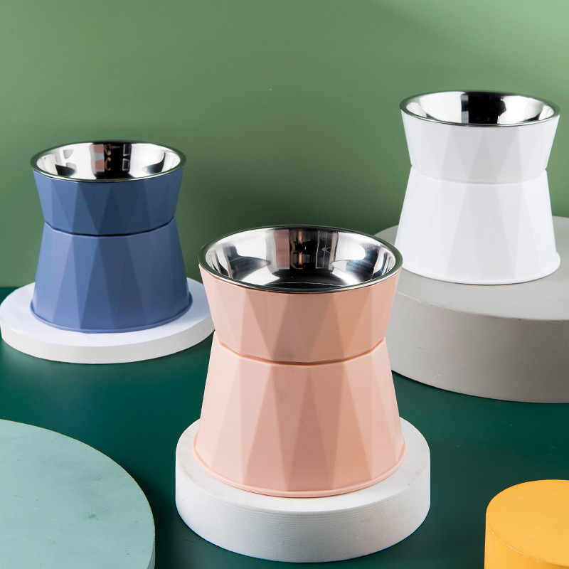 Nova zdjela za kućne ljubimce Visoke noge Zdjela za mačke Zdjela za pse Plastični štitnik za vrat protiv prevrtanja Oprema za kućne ljubimce Posuda za hranu za pse
