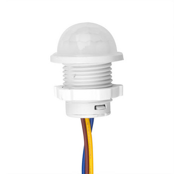 110/220v LED мини чувствителна нощна лампа Домашна вътрешна външна инфрачервена светлина Разпознаване на сензор за движение Автоматичен сензор Превключвател на светлината