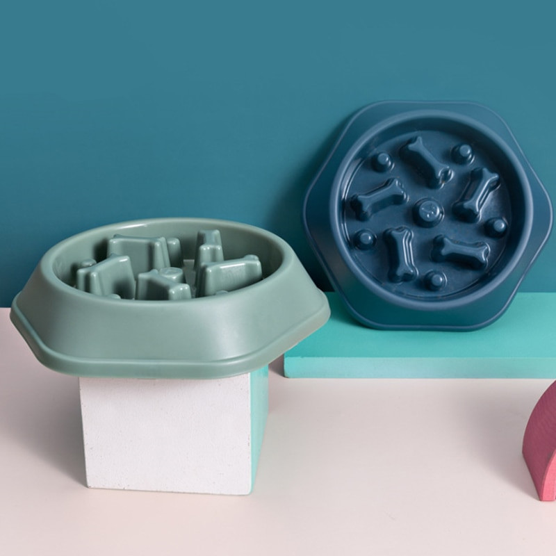 Zdjele za hranu za hranjenje kućnih ljubimaca, PP plastična zdjela za hranjenje, spora hranilica protiv gušenja, kućni tanjur za jelo pasa, pribor za zdjelu protiv gutanja