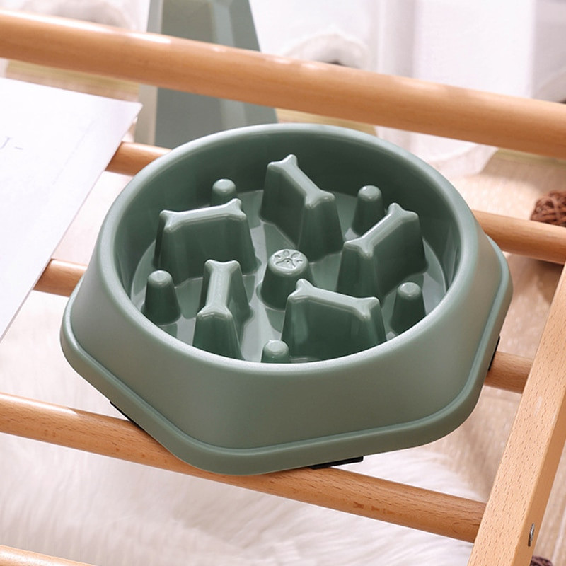 Zdjele za hranu za hranjenje kućnih ljubimaca, PP plastična zdjela za hranjenje, spora hranilica protiv gušenja, kućni tanjur za jelo pasa, pribor za zdjelu protiv gutanja