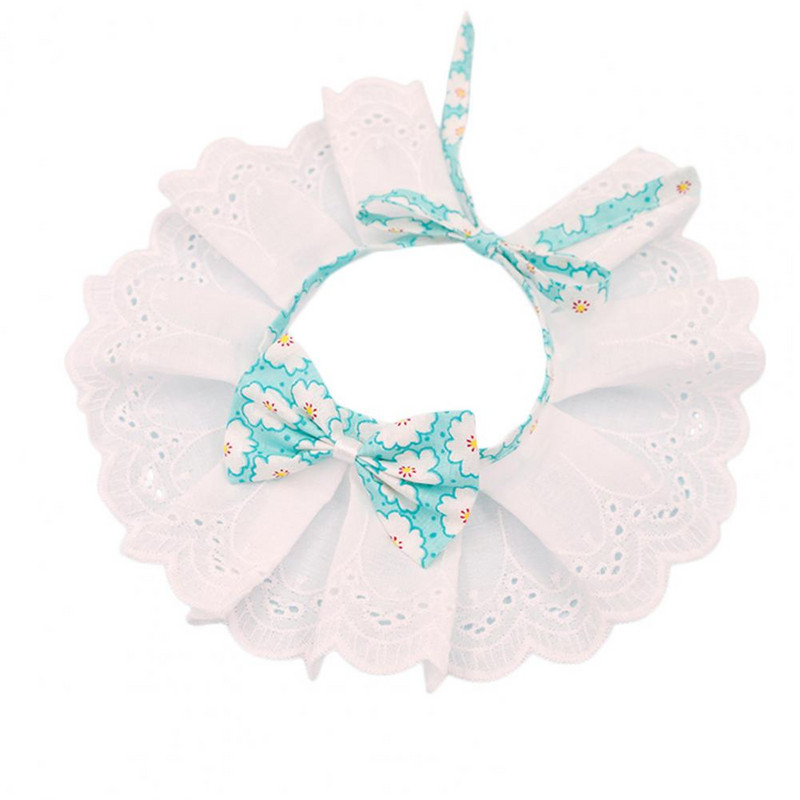 Mačka, pas, čipkasta ogrlica, ogrlica, mačja ogrlica s podesivim užetom, leptir mašnom, ukras, tanki pribor za kućne ljubimce