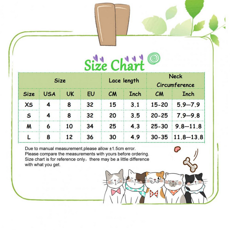 Mačka, pas, čipkasta ogrlica, ogrlica, mačja ogrlica s podesivim užetom, leptir mašnom, ukras, tanki pribor za kućne ljubimce