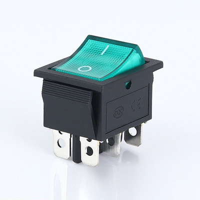 5kom preklopni prekidač s zabravljivanjem Prekidač napajanja I/O 4 pina 6 pinova sa svjetlom 16A 250VAC 20A 125VAC KCD4