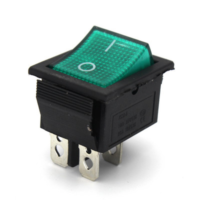 5kom preklopni prekidač s zabravljivanjem Prekidač napajanja I/O 4 pina 6 pinova sa svjetlom 16A 250VAC 20A 125VAC KCD4