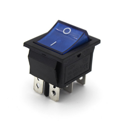 5kom preklopni prekidač s zabravljivanjem Prekidač napajanja I/O 4 pina 6 pinova sa svjetlom 16A 250VAC 20A 125VAC KCD4