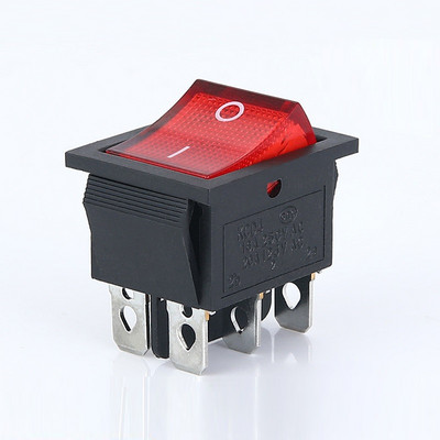 5kom preklopni prekidač s zabravljivanjem Prekidač napajanja I/O 4 pina 6 pinova sa svjetlom 16A 250VAC 20A 125VAC KCD4