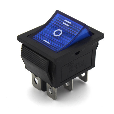 5kom preklopni prekidač s zabravljivanjem Prekidač napajanja I/O 4 pina 6 pinova sa svjetlom 16A 250VAC 20A 125VAC KCD4