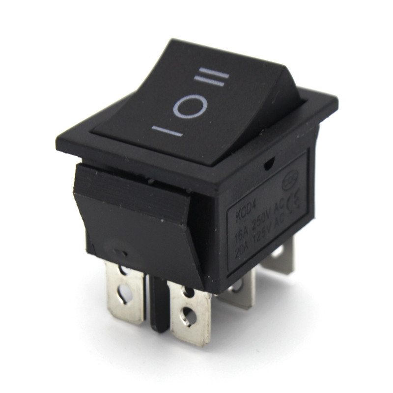 5kom preklopni prekidač s zabravljivanjem Prekidač napajanja I/O 4 pina 6 pinova sa svjetlom 16A 250VAC 20A 125VAC KCD4