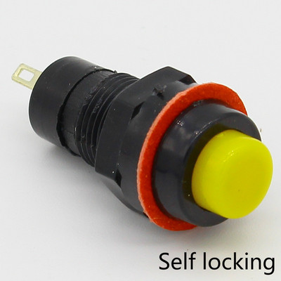 6 komada samoblokirajućeg prekidača s gumbom 10 mm