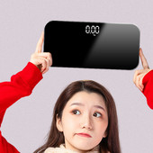 Mirror Floor Mini elektronička vaga Mala punjiva vaga za tijelo Precizna i kompaktna vaga za mršavljenje