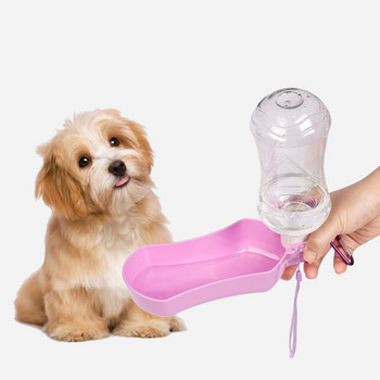 Sport Pet Dog Μπουκάλι Νερού για Γάτα Γάτα Πόσιμο Σιντριβάνι Πτυσσόμενο πλαστικό αργό διανομέα νερού Πλαστικό μπολ ταξιδιού για κατοικίδιο σκύλο