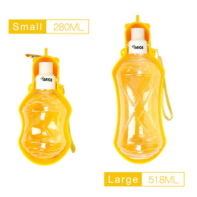 Sportska boca za vodu za kućne ljubimce za mačiće, fontanu za mačke, sklopivi plastični spori dozator vode, plastična putna zdjela za pse za kućne ljubimce